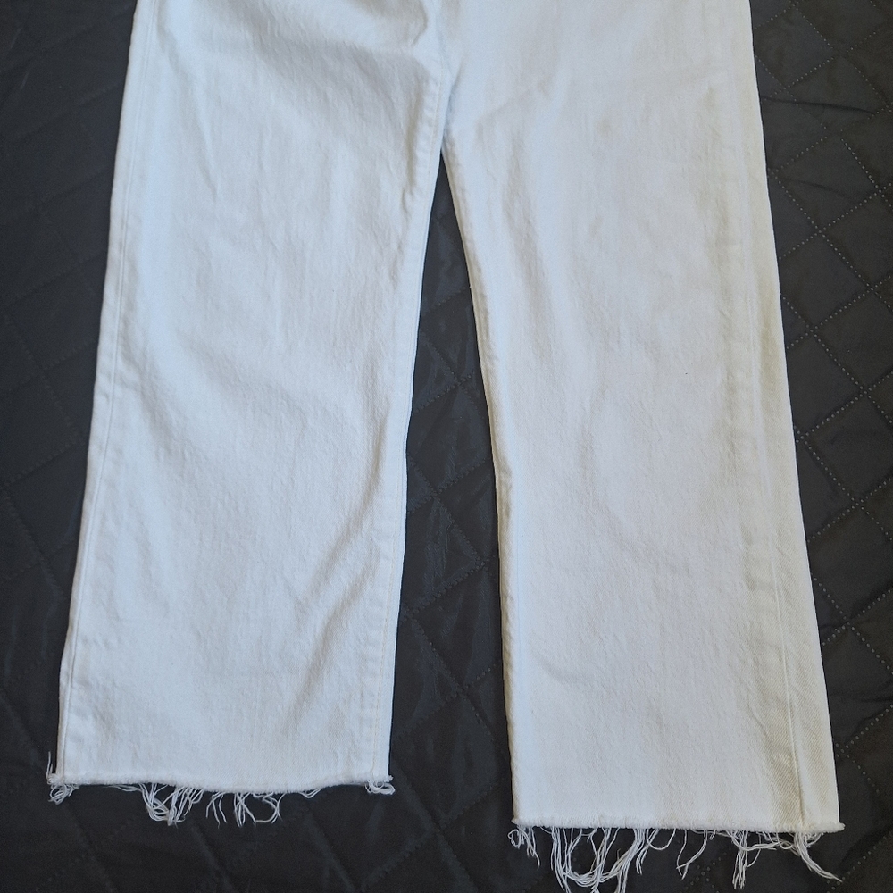 Levi's White Wedgie Straight High Rise Jeans W28 L26 Premium Line - Picture 10 of 10